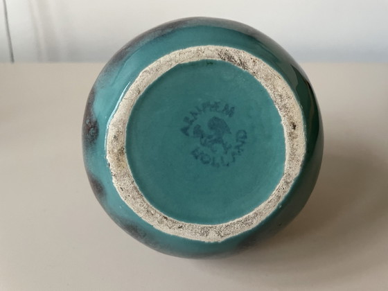 Image 1 of Arnhemsche Fayencefabriek - Art Deco Vase With Experimental Glaze