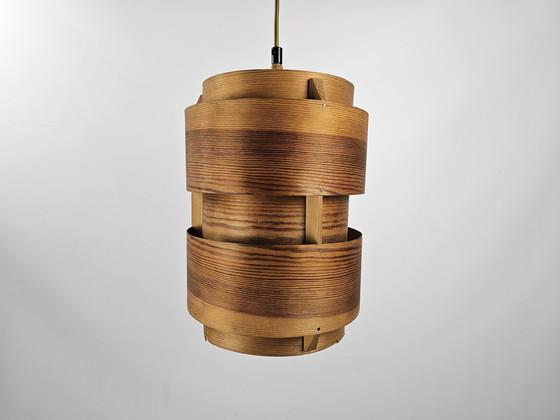 Image 1 of Set of Pendant Lamps Veneer from Denmark