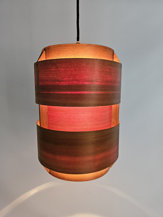 Image 1 of Set of Pendant Lamps Veneer from Denmark