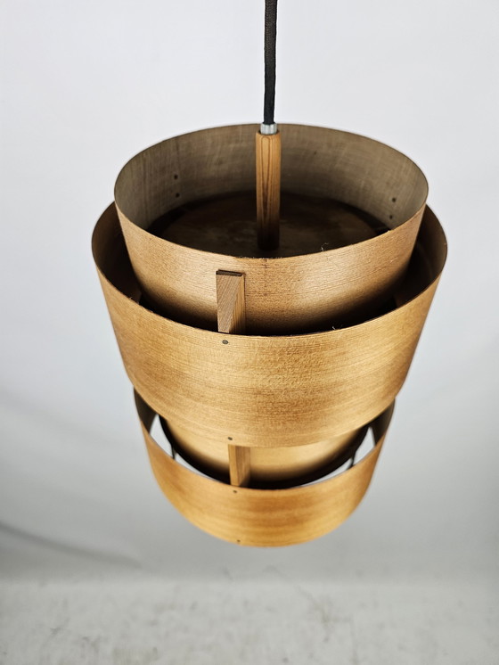 Image 1 of Set of Pendant Lamps Veneer from Denmark