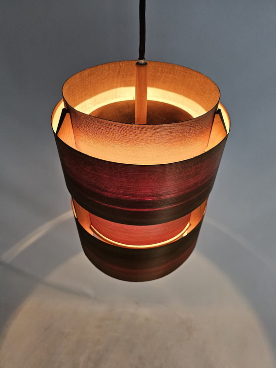 Image 1 of Set of Pendant Lamps Veneer from Denmark