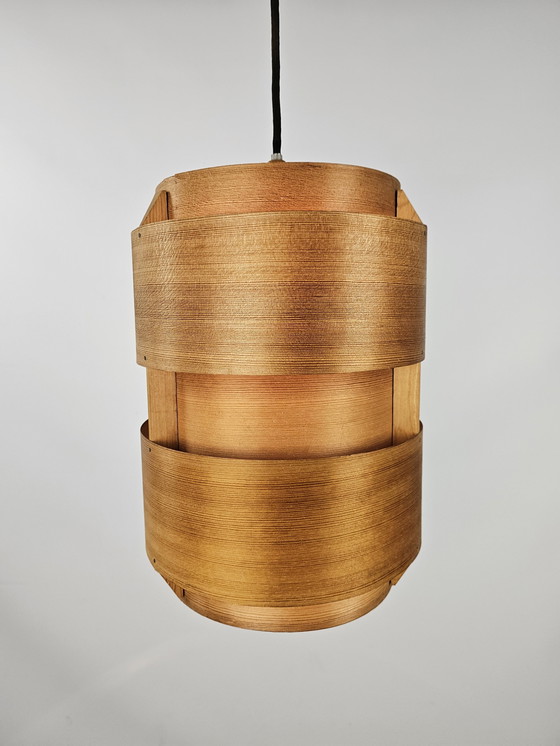 Image 1 of Set of Pendant Lamps Veneer from Denmark