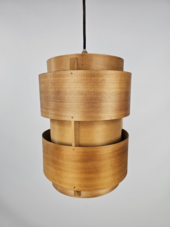 Image 1 of Set of Pendant Lamps Veneer from Denmark