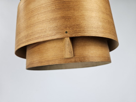 Image 1 of Set of Pendant Lamps Veneer from Denmark