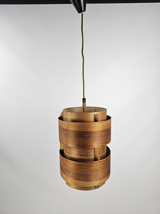 Image 1 of Set of Pendant Lamps Veneer from Denmark