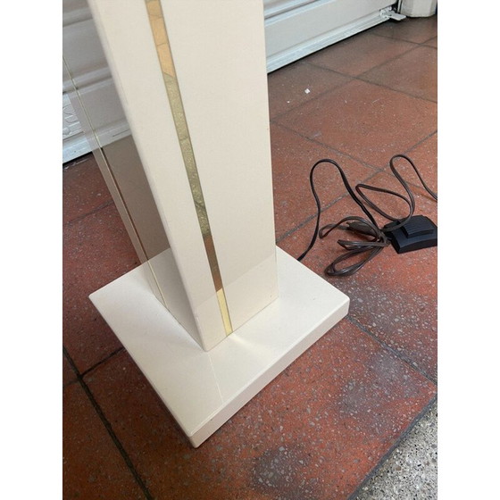 Image 1 of Vintage brass and perspex floor lamp by Maison Romeo, 1980