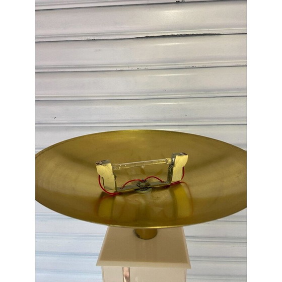 Image 1 of Vintage brass and perspex floor lamp by Maison Romeo, 1980
