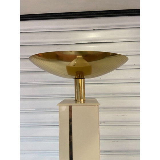Image 1 of Vintage brass and perspex floor lamp by Maison Romeo, 1980