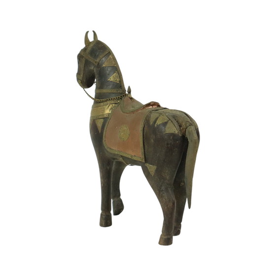 Image 1 of Wooden Horse Brass