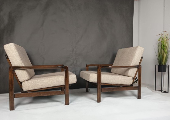 Image 1 of 2x Zenon Bączyk Vintage B-7522 Armchairs