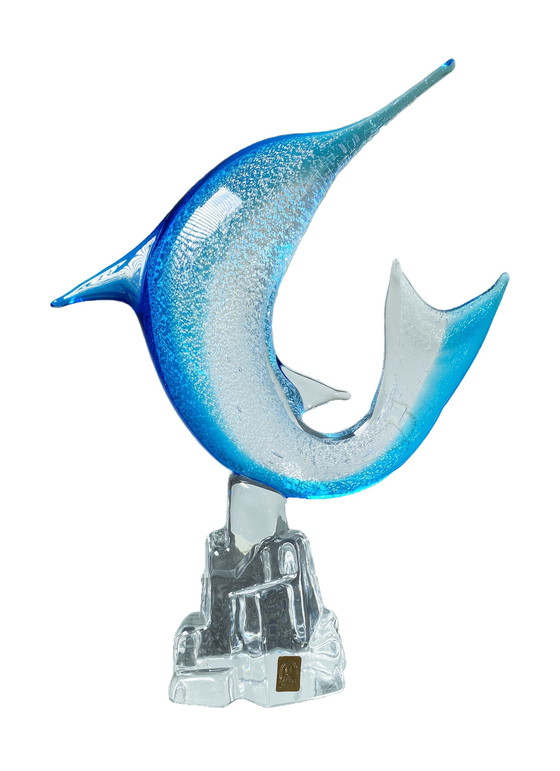 Image 1 of Murano Glass Sculpture Oscar Zanetti Dolphin