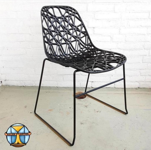 Design Black Crassevig Nett Chair By Ton Haas (New Condition)