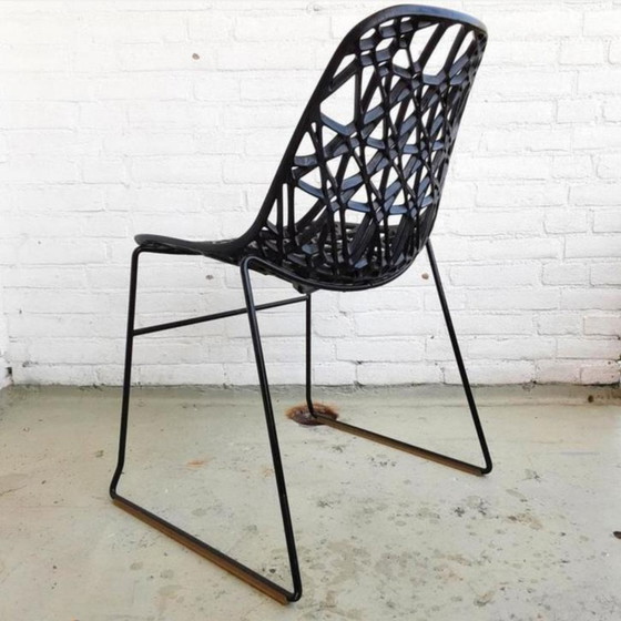 Image 1 of Design Black Crassevig Nett Chair By Ton Haas (New Condition)