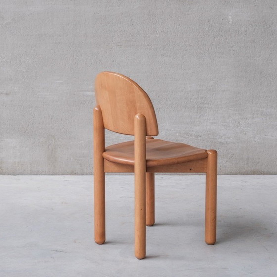 Image 1 of Set of 8 vintage pine chairs by Rainer Daumiller, Sweden 1970s