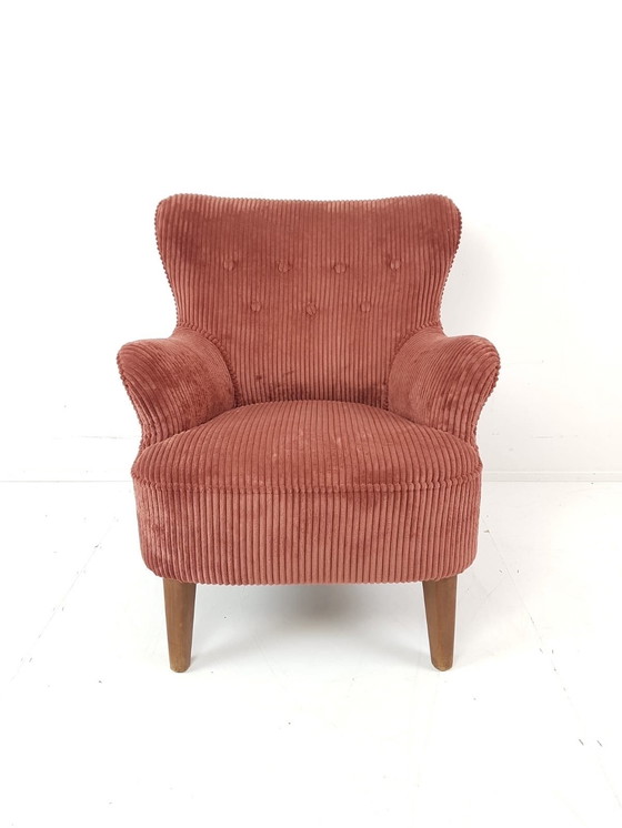 Image 1 of Poltrona vintage Artifort Theo Ruth Terra in velluto a coste