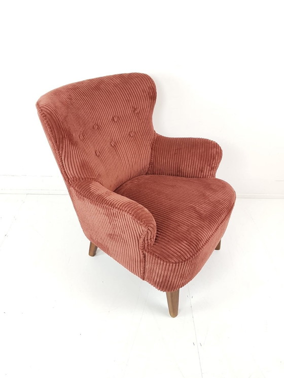 Image 1 of Poltrona vintage Artifort Theo Ruth Terra in velluto a coste