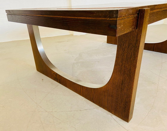 Image 1 of Vintage Danish Mid Century Teak & Ceramic Coffee Table 1960S