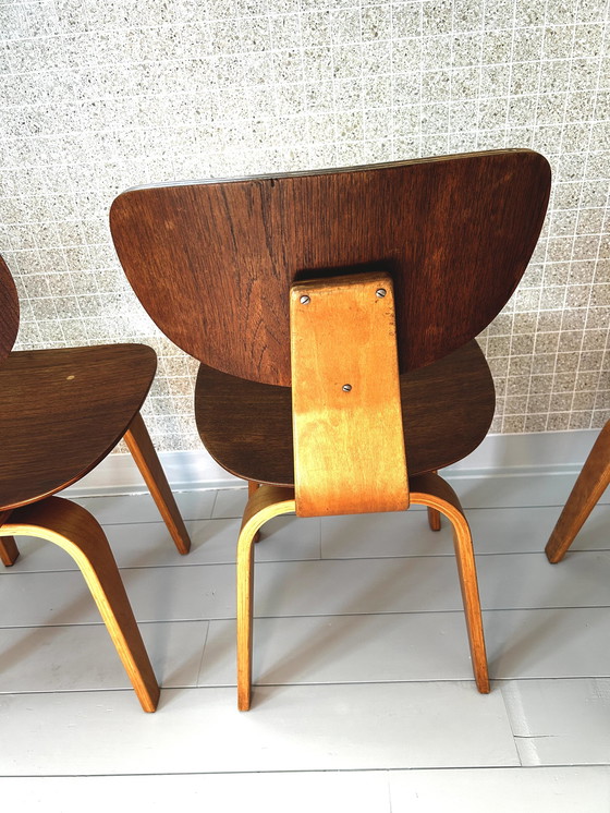 Image 1 of 4x Pastoe Dining Chairs Sb02 by Cees Braakman