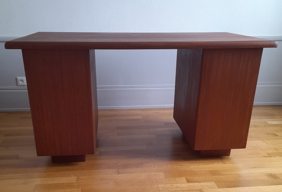 Image 1 of Vintage 50's Teak Scandinavian Style Desk