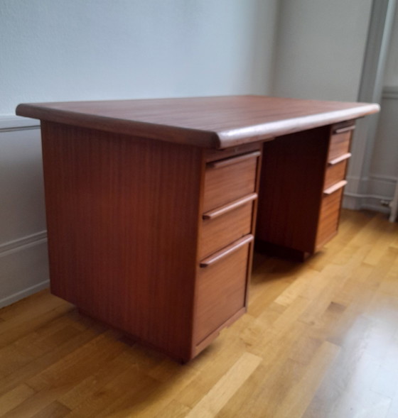 Image 1 of Vintage 50's Teak Scandinavian Style Desk