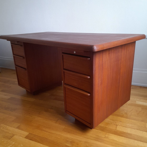 Image 1 of Vintage 50's Teak Scandinavian Style Desk