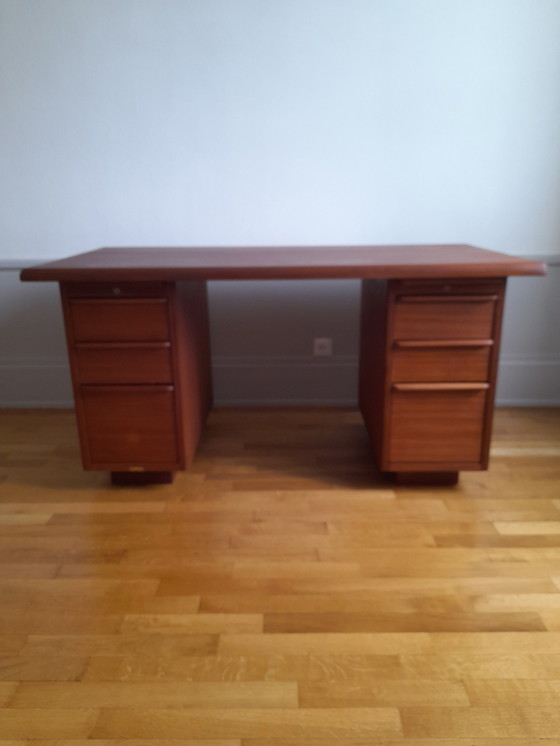 Image 1 of Vintage 50's Teak Scandinavian Style Desk