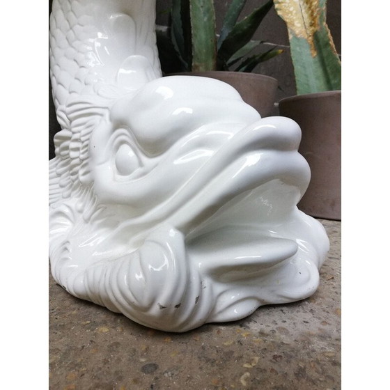 Image 1 of Vintage ceramic dolphin statue, 1970