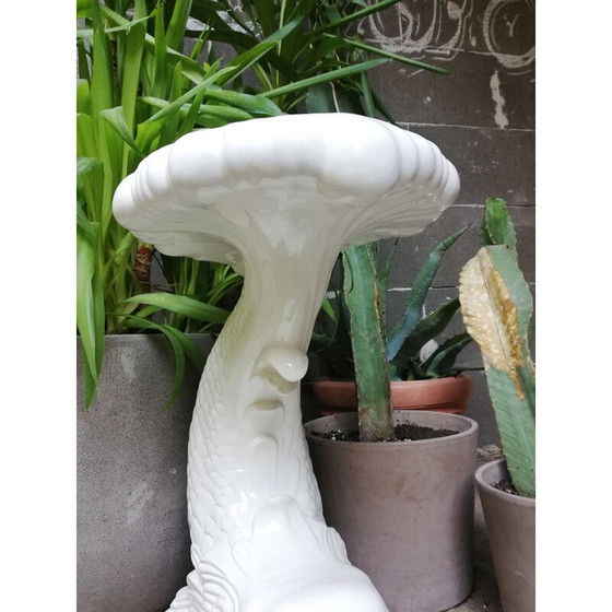 Image 1 of Vintage ceramic dolphin statue, 1970