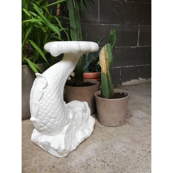 Image 1 of Vintage ceramic dolphin statue, 1970