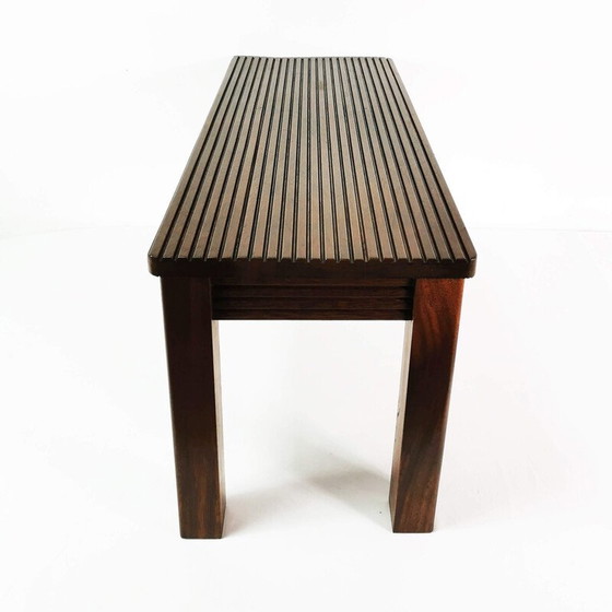 Image 1 of Vintage solid rosewood bench, Denmark 1980