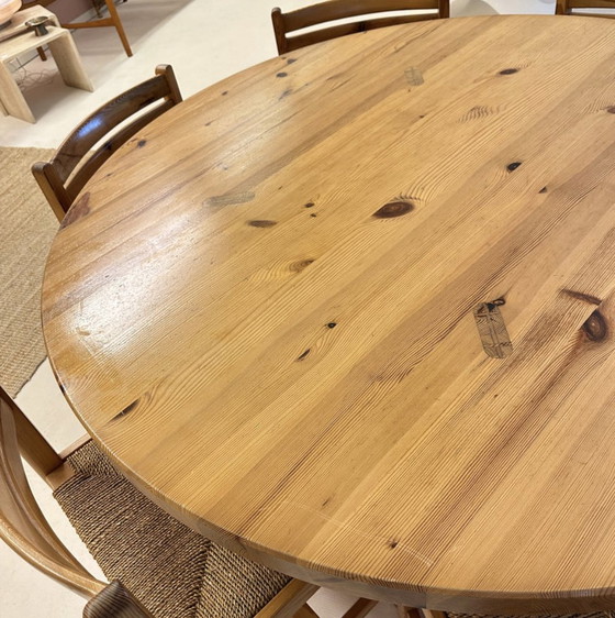 Image 1 of Round Dining Table By Roland Wilhelmsson - Swedish Pine, 1970 | Karl Andersson & Söner