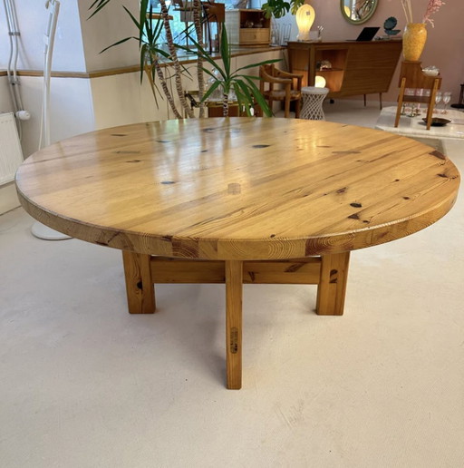 Round Dining Table By Roland Wilhelmsson - Swedish Pine, 1970 | Karl Andersson & Söner