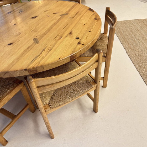 Image 1 of Round Dining Table By Roland Wilhelmsson - Swedish Pine, 1970 | Karl Andersson & Söner