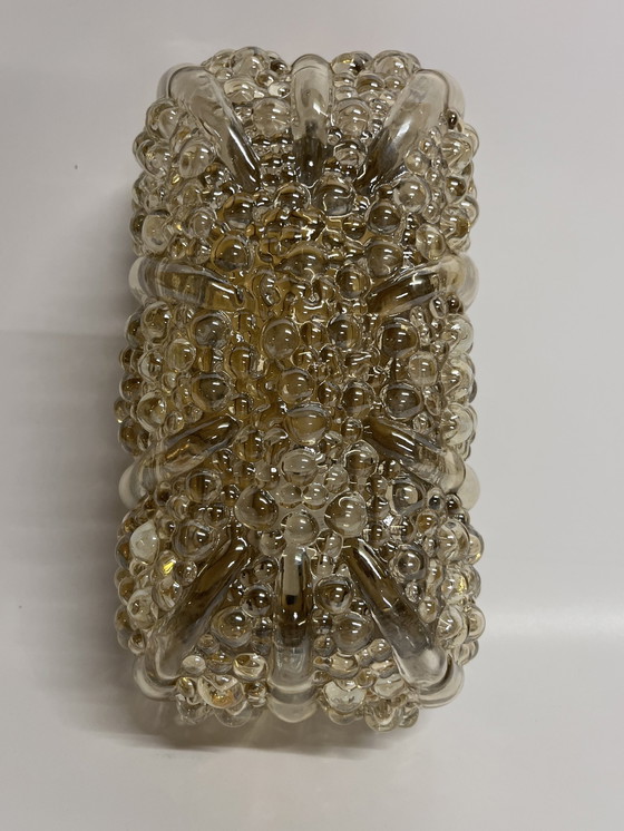 Image 1 of Vintage Mid - Century Wall Lamp Helena Tynell Style Oil Gloss Gold 'Bubbles'