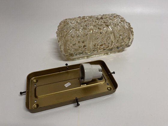 Image 1 of Vintage Mid - Century Wall Lamp Helena Tynell Style Oil Gloss Gold 'Bubbles'