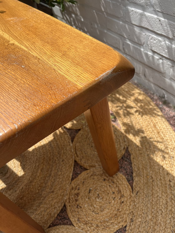 Image 1 of Brutalist light oak nesting tables