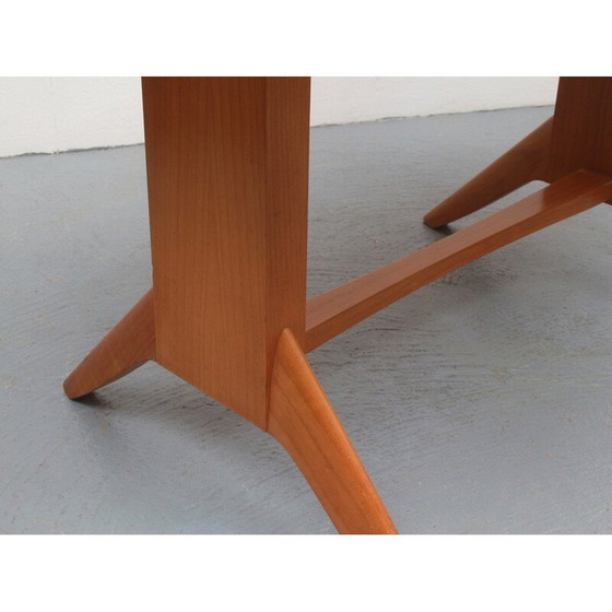 Image 1 of Vintage cherry wood adjustable coffee table for Wilhelm Renz, 1950s