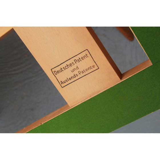 Image 1 of Vintage cherry wood adjustable coffee table for Wilhelm Renz, 1950s