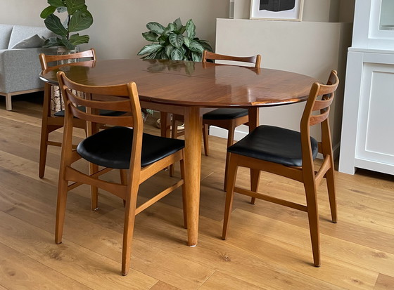 Image 1 of Danish design dining table and chairs