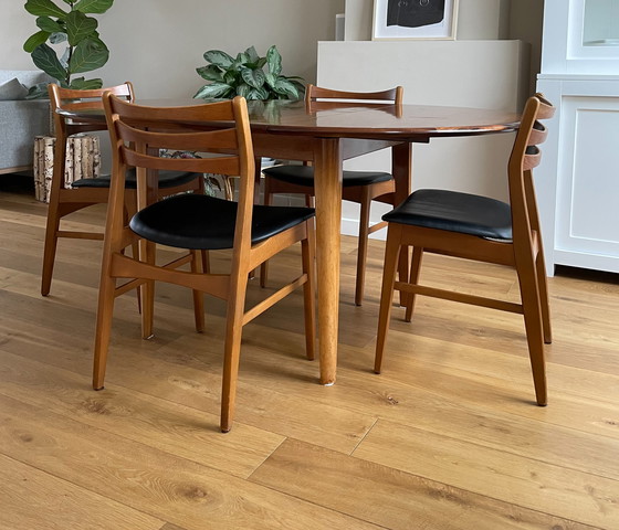 Image 1 of Danish design dining table and chairs