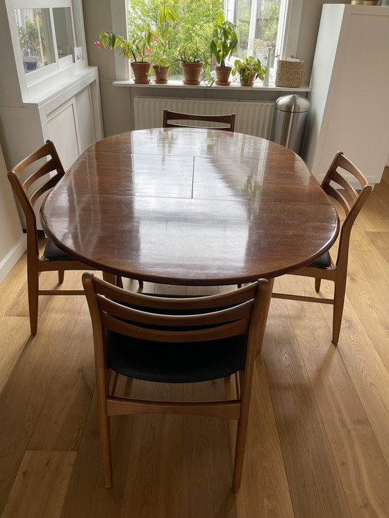 Image 1 of Danish design dining table and chairs