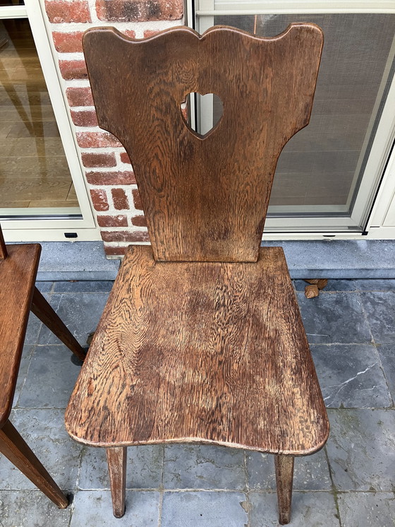 Image 1 of Vintage Brutalist Chair (4 Pieces)