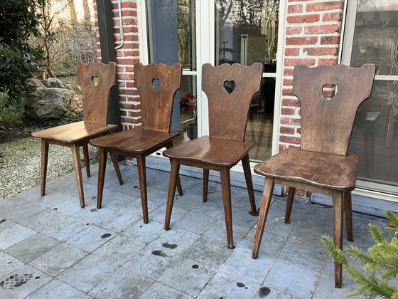 Image 1 of Vintage Brutalist Chair (4 Pieces)