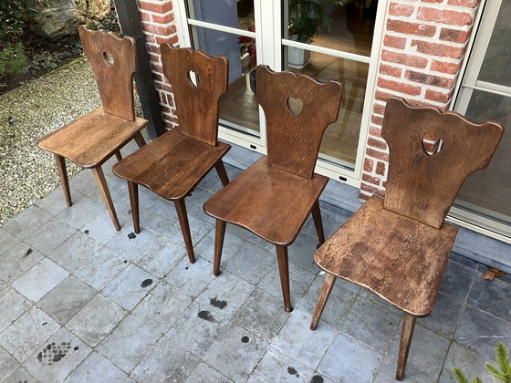 Image 1 of Vintage Brutalist Chair (4 Pieces)