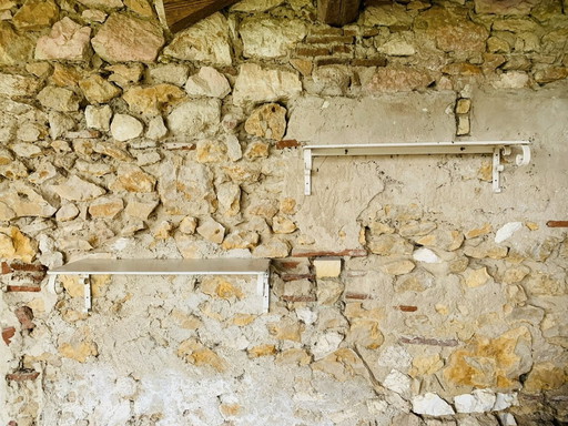 Juego de 2 estanterías vintage de jardín francés, años 30