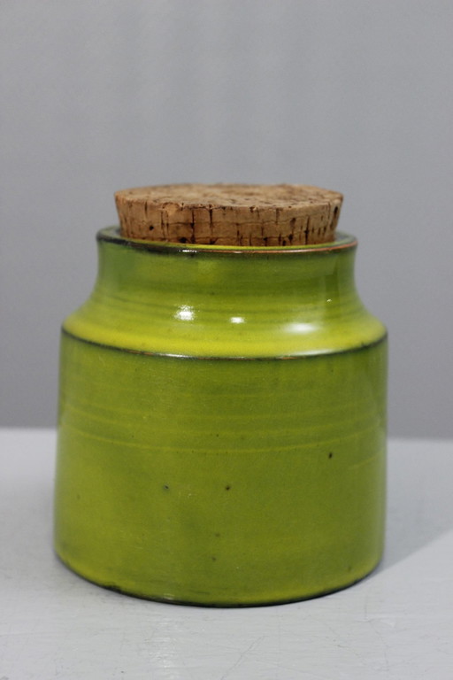 Mado Jolain Paris - Apple Green Spice Pot 1950S