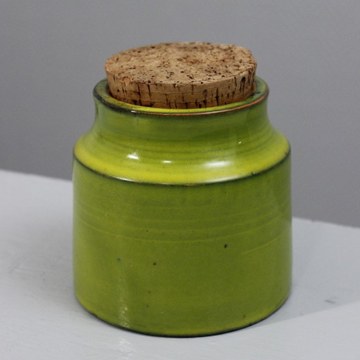 Mado Jolain Paris - Apple Green Spice Pot 1950S