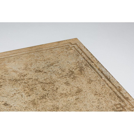 Image 1 of Vintage hollywood regency coffee table in brass by George Mathias, Belgium 1970