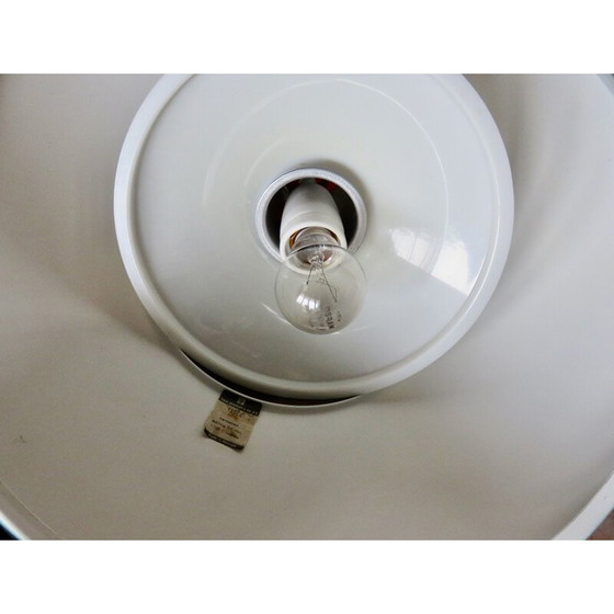 Image 1 of Vintage yellow metal suspension lamp by Louis Poulsen, Denmark 1960