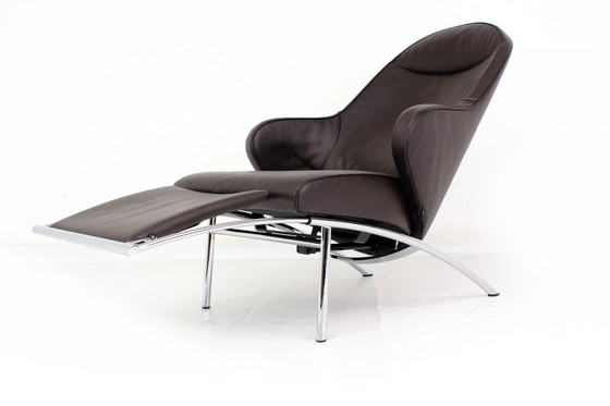 Image 1 of Interprofil / IP Design "Rocky" Relax Chair / Armchair in Leather and Chrome, LP 3265,-€